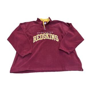 Washington Redskins 1/4 Zip XL Jacket Pullover Pro Line Champion Fleece VTG